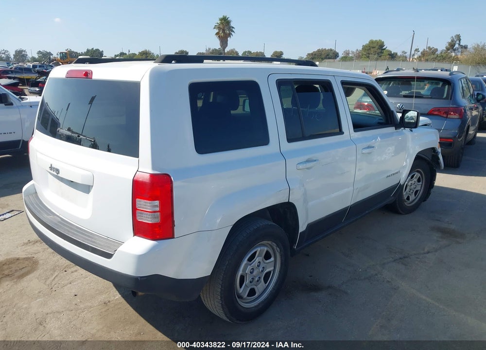 2015 JEEP PATRIOT SPORT VIN: 1C4NJPBA1FD262287