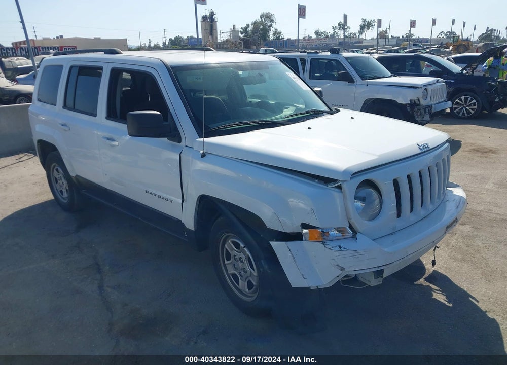 2015 JEEP PATRIOT SPORT VIN: 1C4NJPBA1FD262287