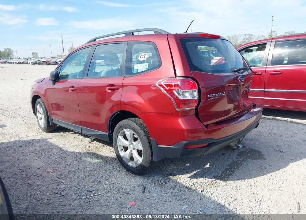 2015 SUBARU FORESTER 2.5I VIN: JF2SJABC1FH433003