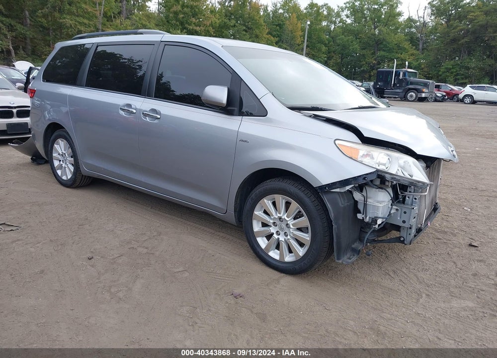 2016 TOYOTA SIENNA XLE 7 PASSENGER VIN: 5TDDK3DC7GS139695