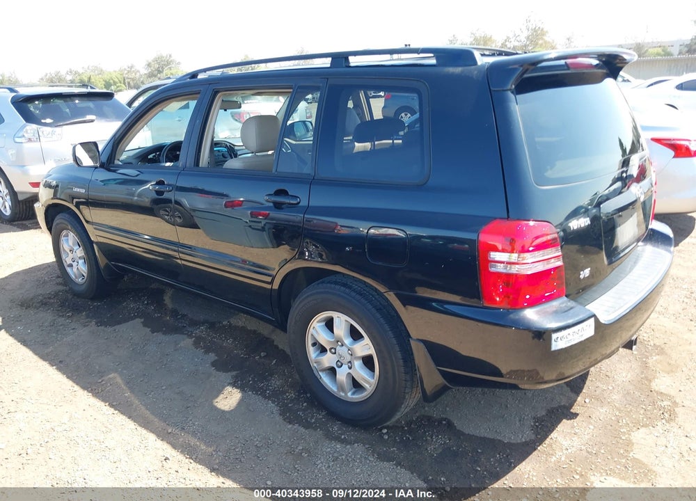 2003 TOYOTA HIGHLANDER LIMITED V6 VIN: JTEGF21A630106694