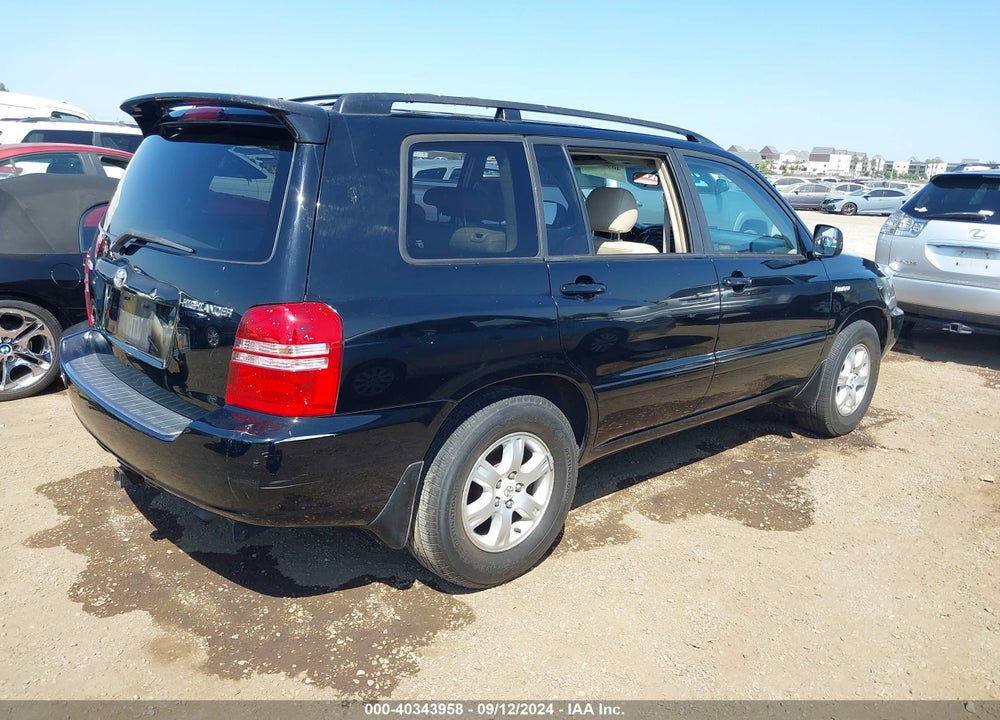 2003 TOYOTA HIGHLANDER LIMITED V6 VIN: JTEGF21A630106694