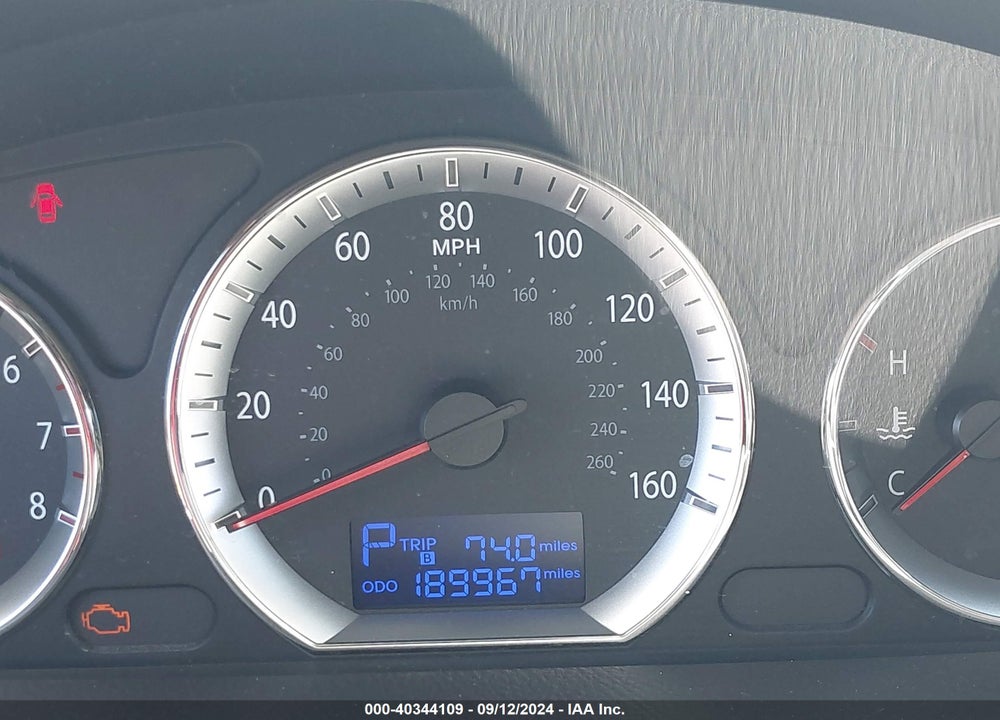 2009 HYUNDAI SONATA GLS VIN: 5NPET46C69H416348