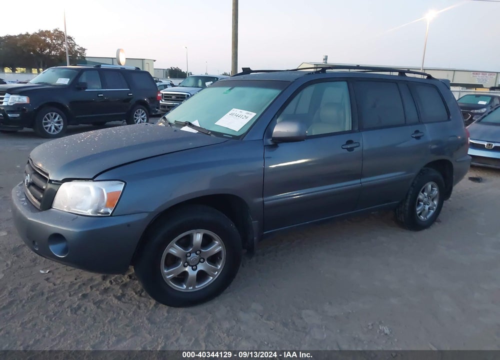 2007 TOYOTA HIGHLANDER V6 VIN: JTEHP21A370193140