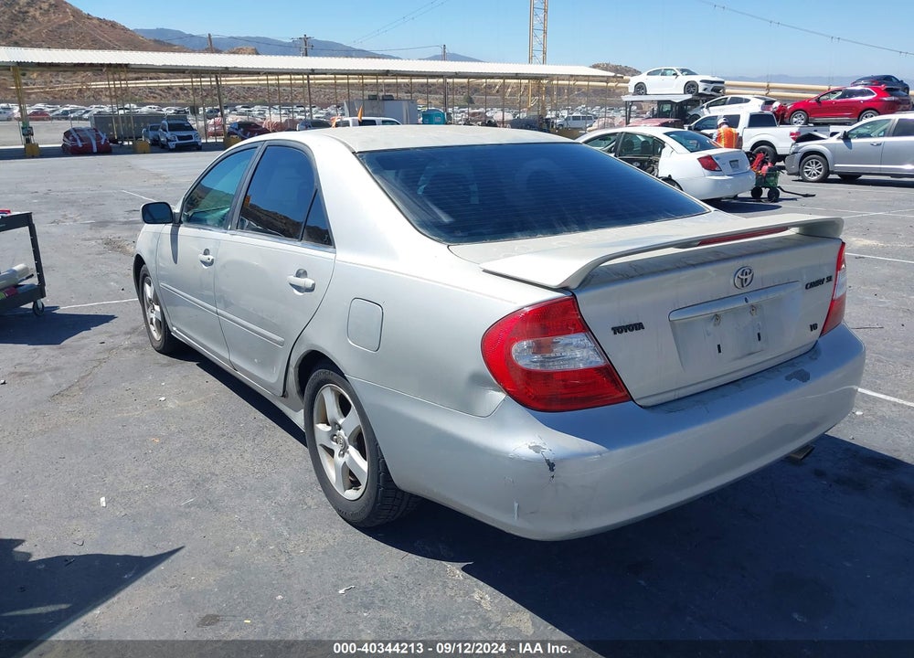 2002 TOYOTA CAMRY SE V6 VIN: 4T1BF32K82U521286