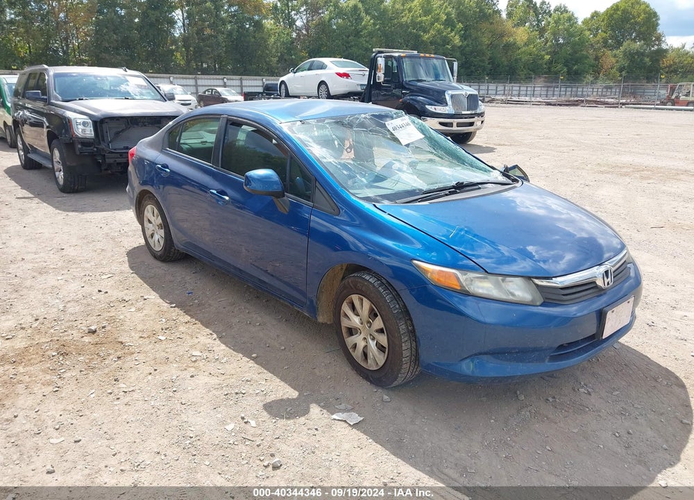 2012 HONDA CIVIC LX VIN: 19XFB2F5XCE034381