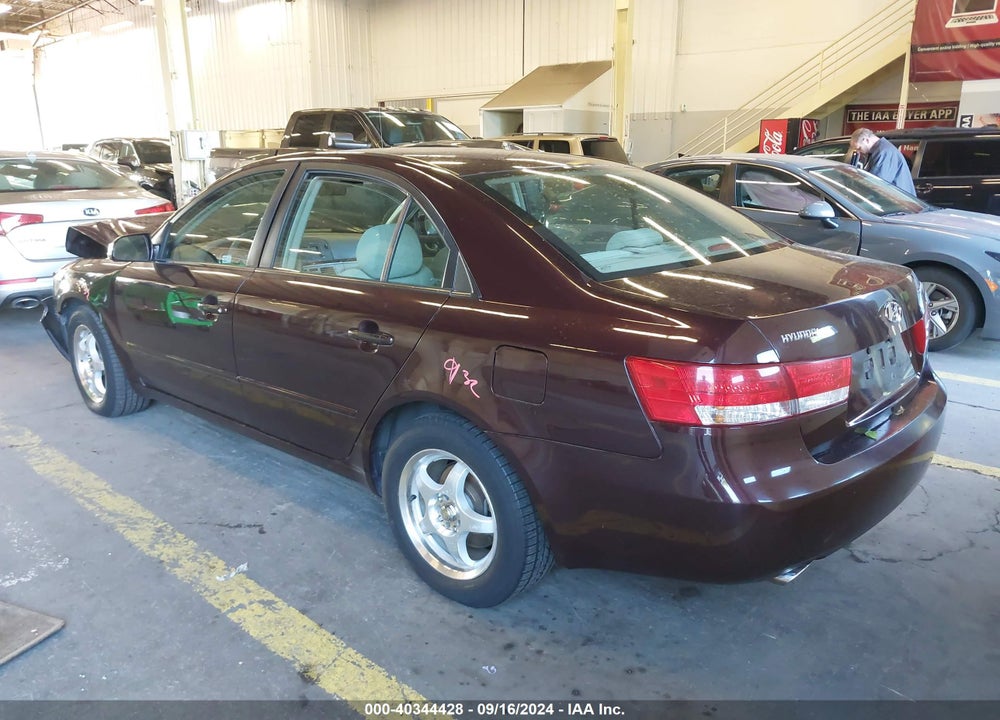 2006 HYUNDAI SONATA GLS V6/LX V6 VIN: 5NPEU46F76H092166
