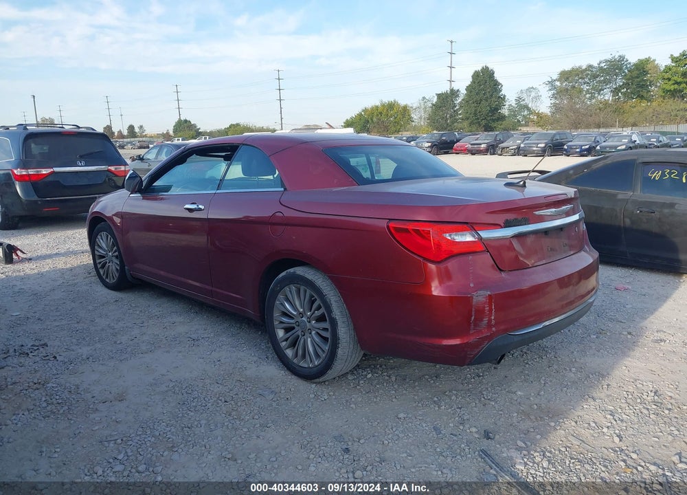 2012 CHRYSLER 200 LIMITED VIN: 1C3BCBFG1CN245160
