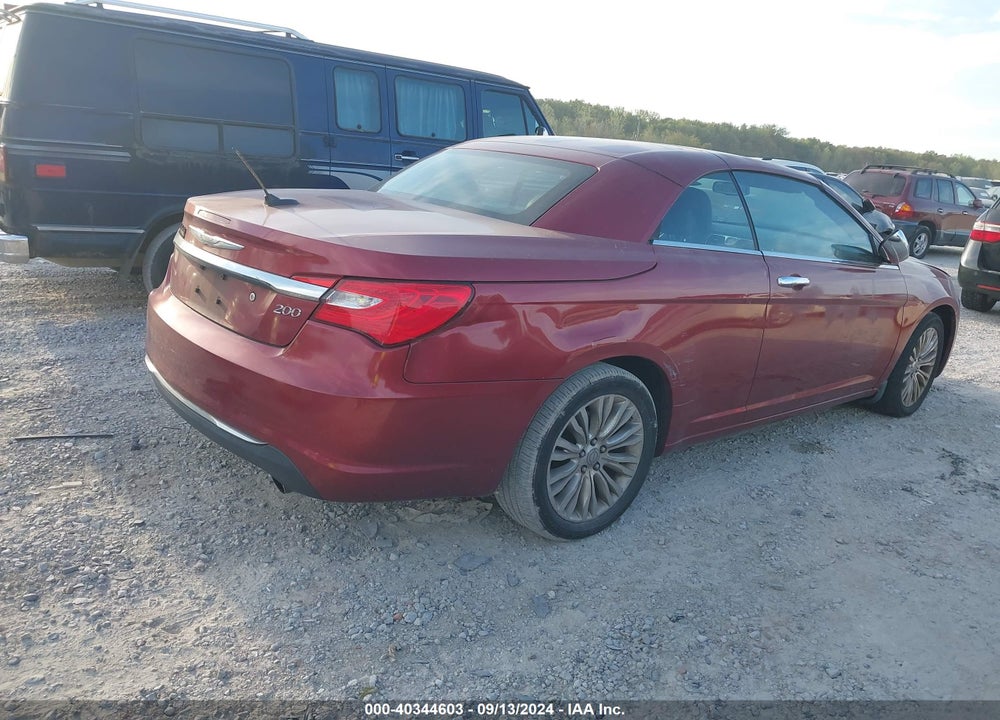 2012 CHRYSLER 200 LIMITED VIN: 1C3BCBFG1CN245160