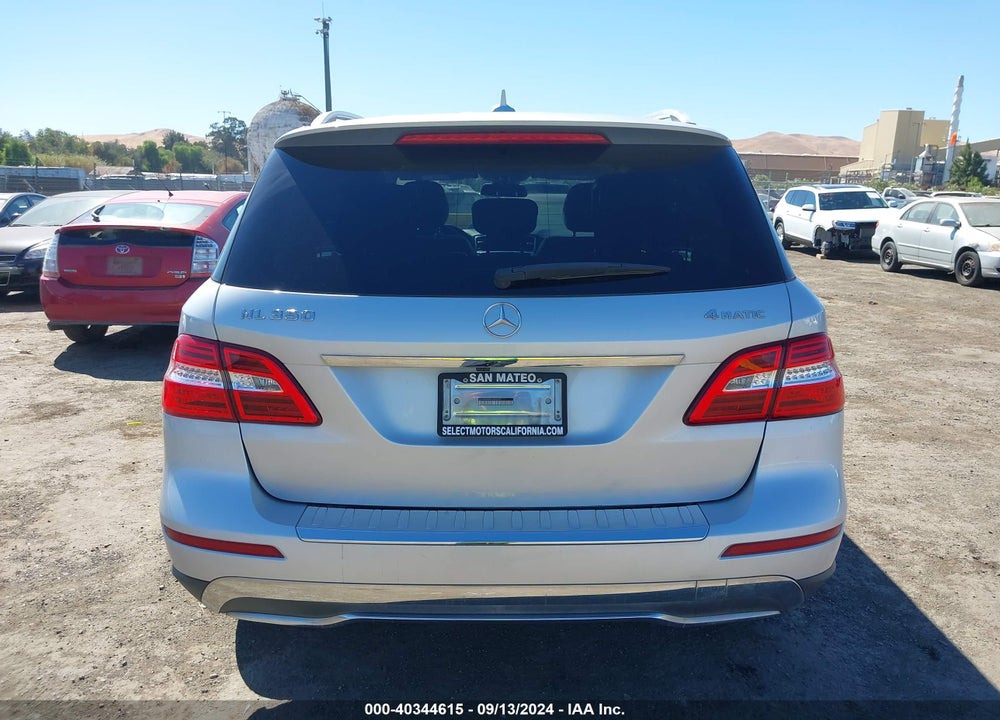 2015 MERCEDES-BENZ ML 350 4MATIC VIN: 4JGDA5HB8FA460667