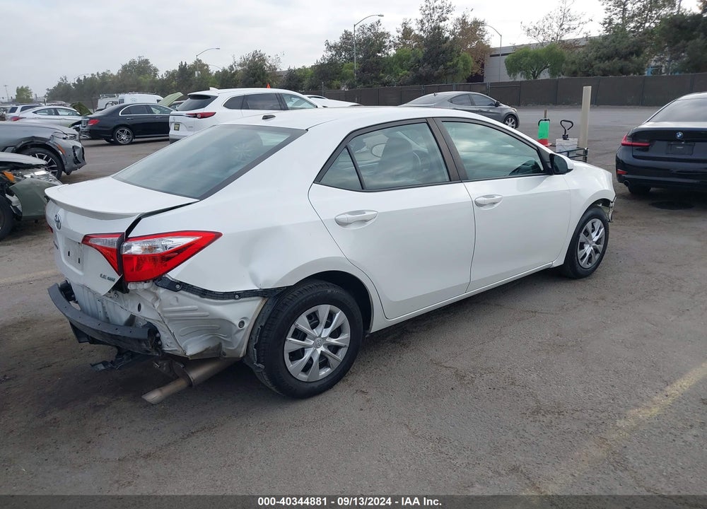 2016 TOYOTA COROLLA LE ECO VIN: 5YFBPRHE5GP372796