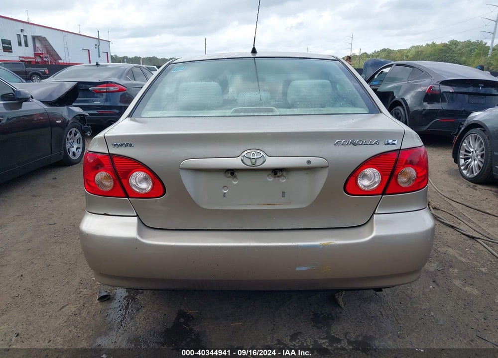 2006 TOYOTA COROLLA LE VIN: 2T1BR32E26C625250
