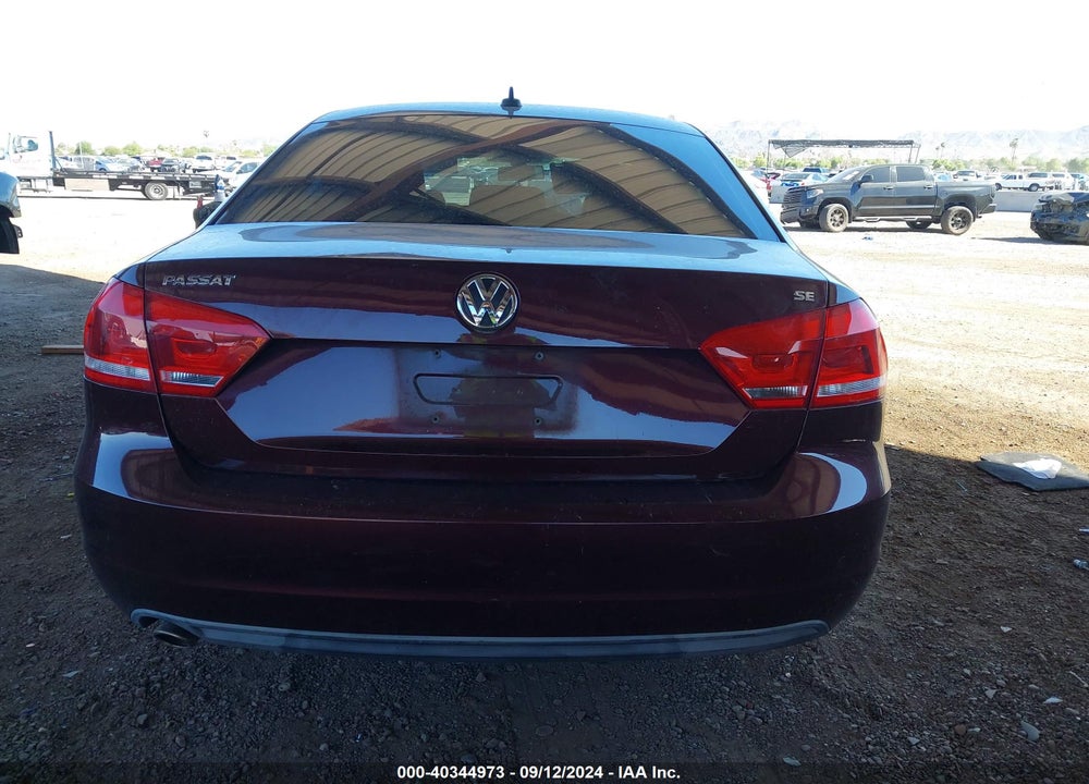 2013 VOLKSWAGEN PASSAT 2.5L SE VIN: 1VWBP7A31DC124351
