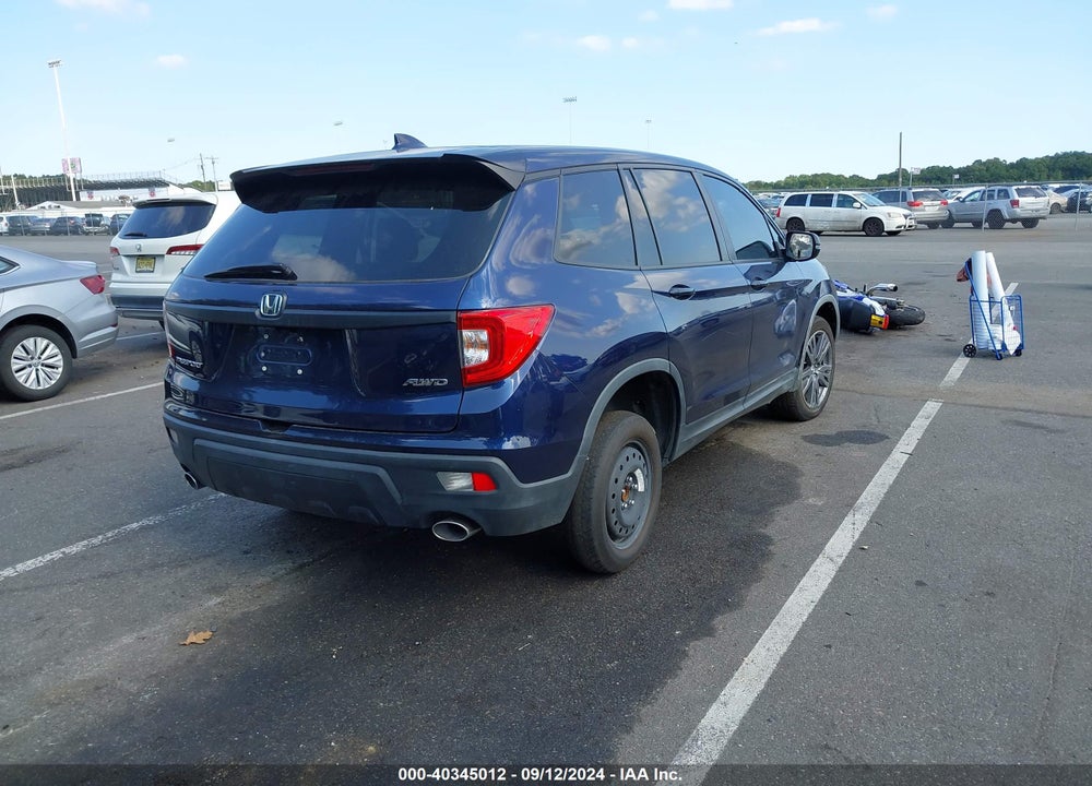 2021 HONDA PASSPORT AWD EX-L VIN: 5FNYF8H5XMB018867