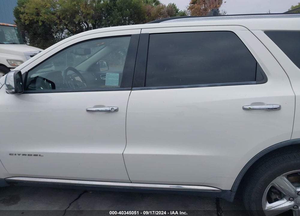2012 DODGE DURANGO CITADEL VIN: 1C4SDJET7CC229798