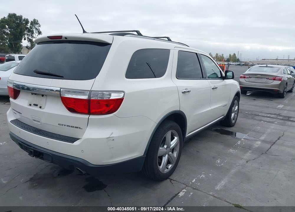 2012 DODGE DURANGO CITADEL VIN: 1C4SDJET7CC229798