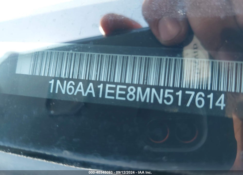 2021 NISSAN TITAN S 4X2 VIN: 1N6AA1EE8MN517614