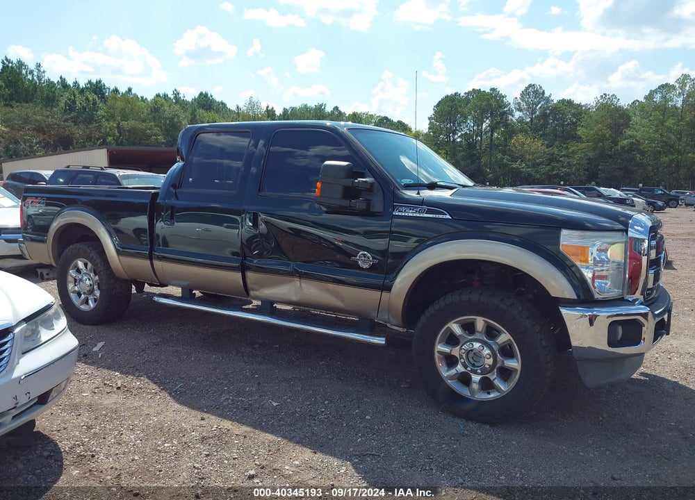 2012 FORD F-250 LARIAT VIN: 1FT7W2BT1CEC90627