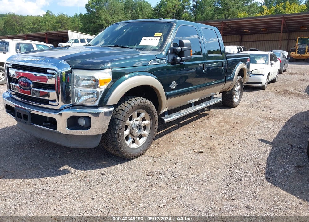 2012 FORD F-250 LARIAT VIN: 1FT7W2BT1CEC90627