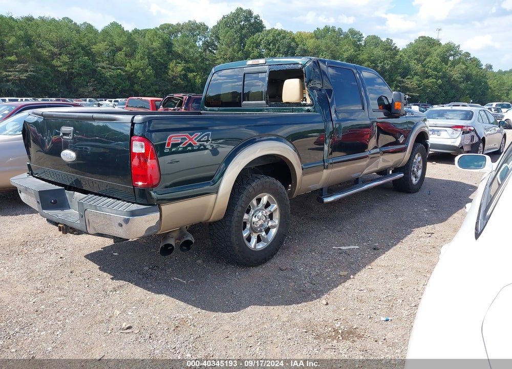 2012 FORD F-250 LARIAT VIN: 1FT7W2BT1CEC90627