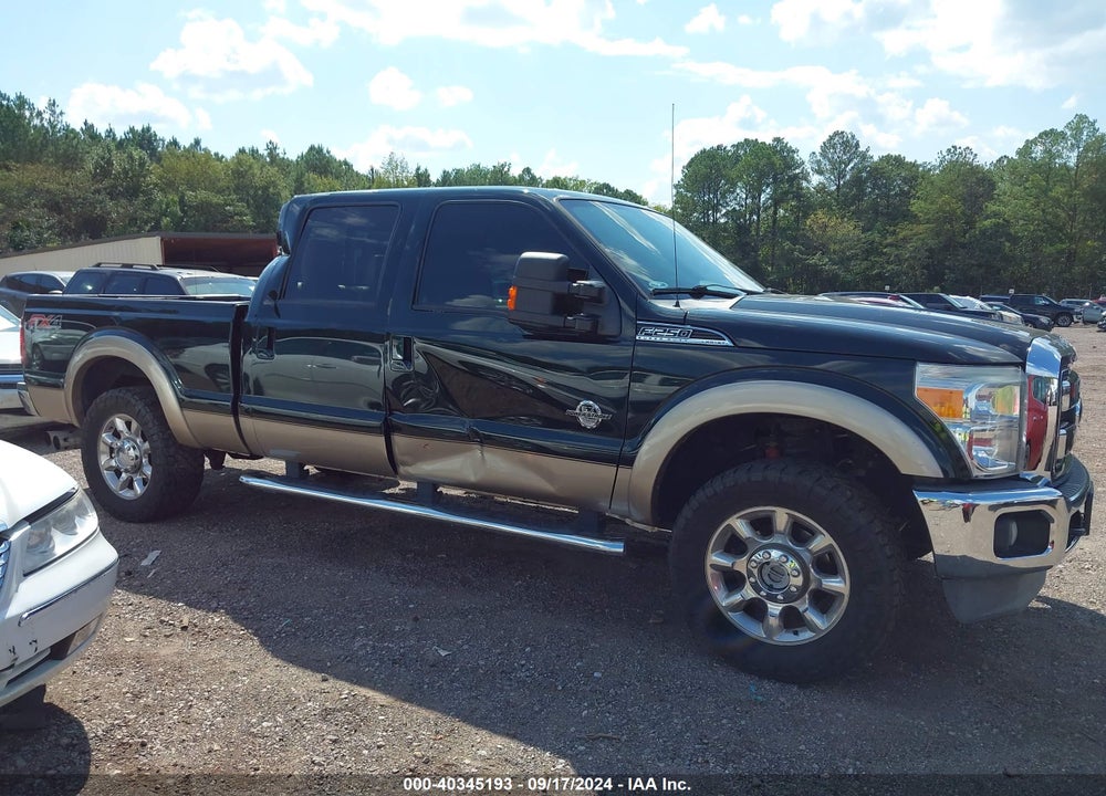 2012 FORD F-250 LARIAT VIN: 1FT7W2BT1CEC90627
