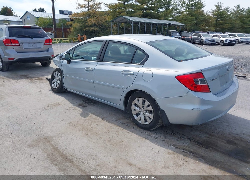 2012 HONDA CIVIC LX VIN: 2HGFB2F54CH509920