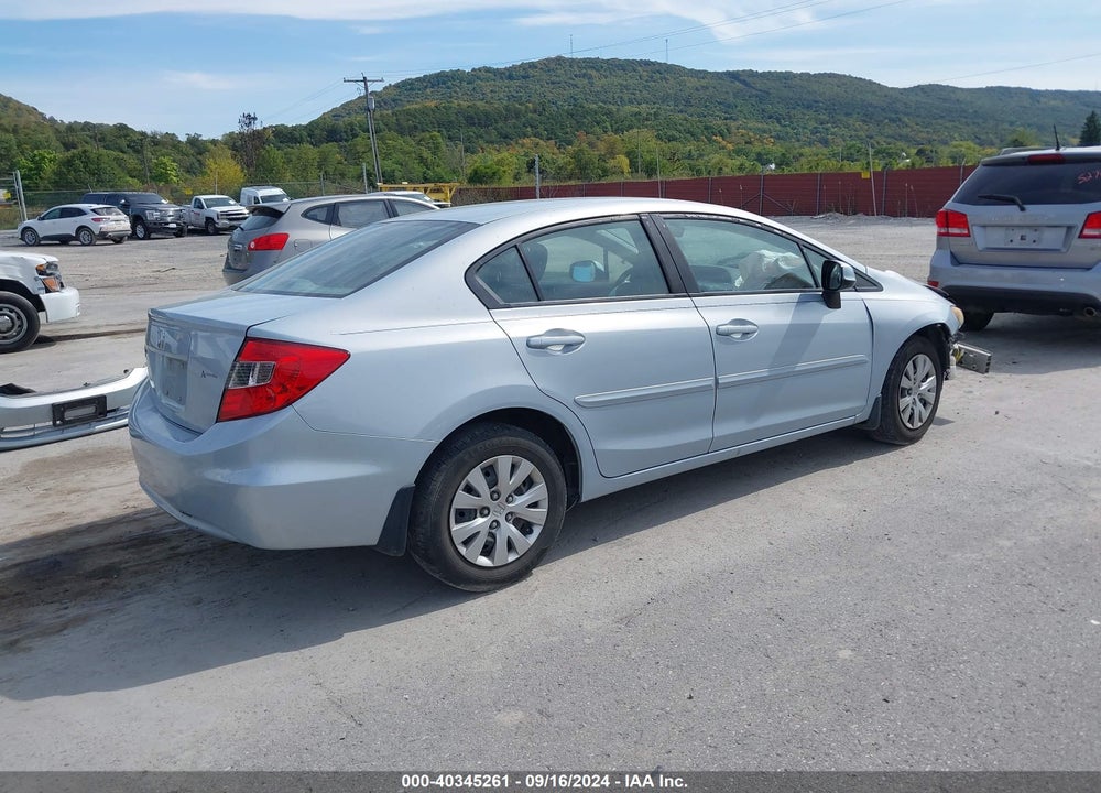 2012 HONDA CIVIC LX VIN: 2HGFB2F54CH509920