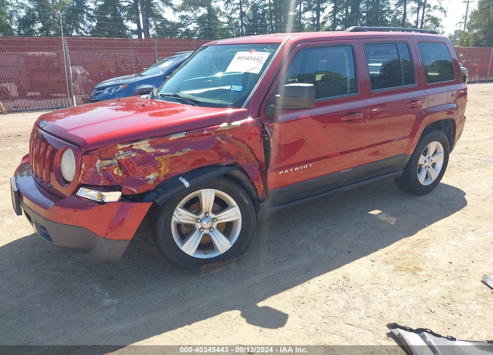 2012 JEEP PATRIOT LATITUDE VIN: 1C4NJPFA6CD602183