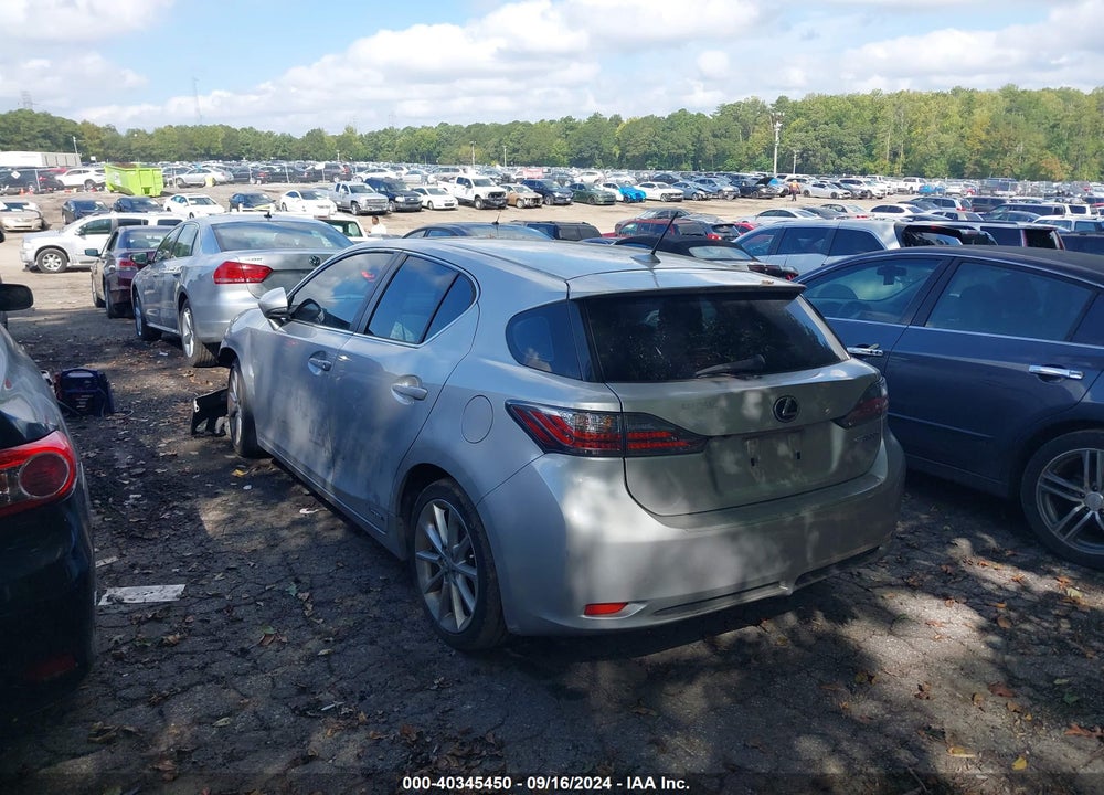 2012 LEXUS CT VIN: JTHKD5BH7C2105655