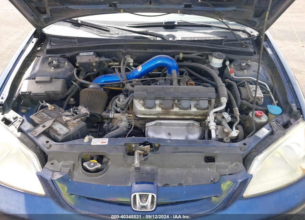 2001 HONDA CIVIC EX VIN: 1HGEM22931L072880