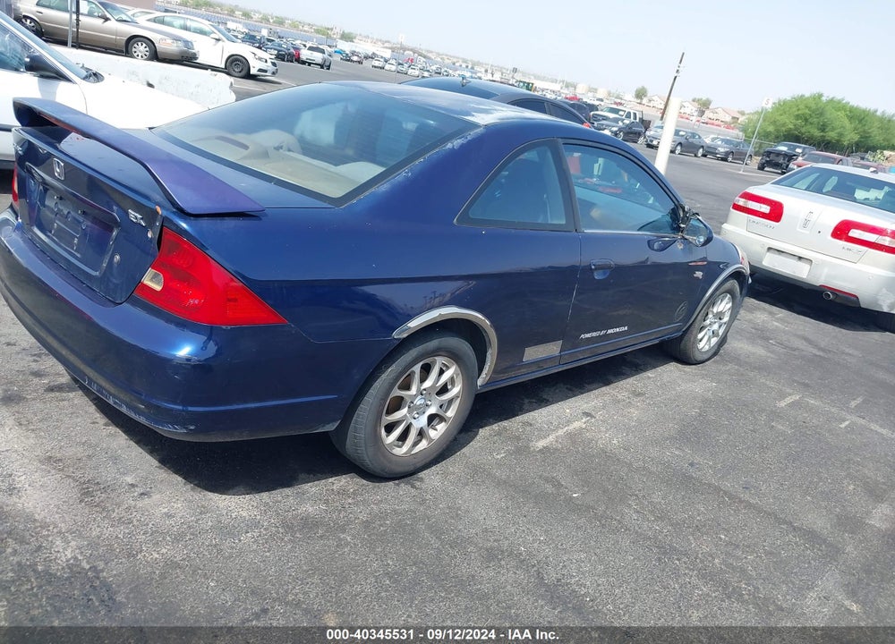 2001 HONDA CIVIC EX VIN: 1HGEM22931L072880