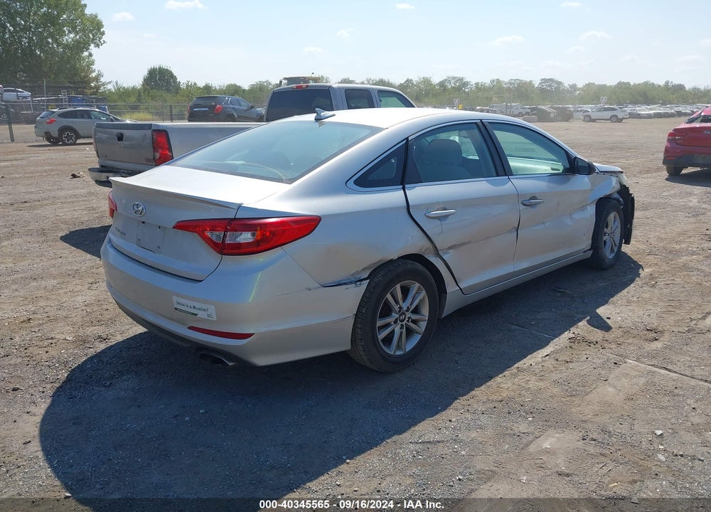 2016 HYUNDAI SONATA SE VIN: 5NPE24AF3GH376442