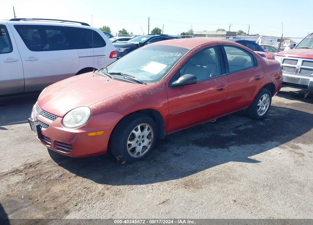 2004 DODGE NEON SXT VIN: 1B3ES56C34D599460