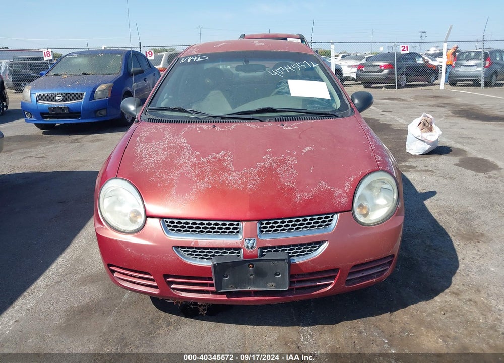 2004 DODGE NEON SXT VIN: 1B3ES56C34D599460