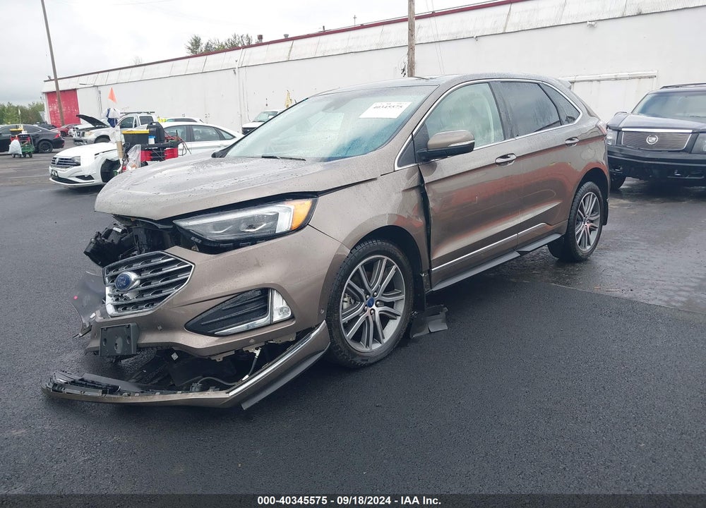 2019 FORD EDGE TITANIUM VIN: 2FMPK4K91KBB58291
