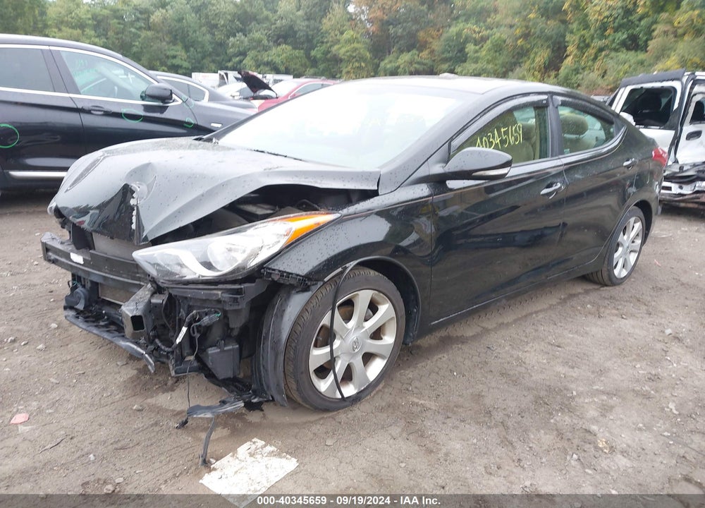 2012 HYUNDAI ELANTRA LIMITED VIN: 5NPDH4AE5CH116815