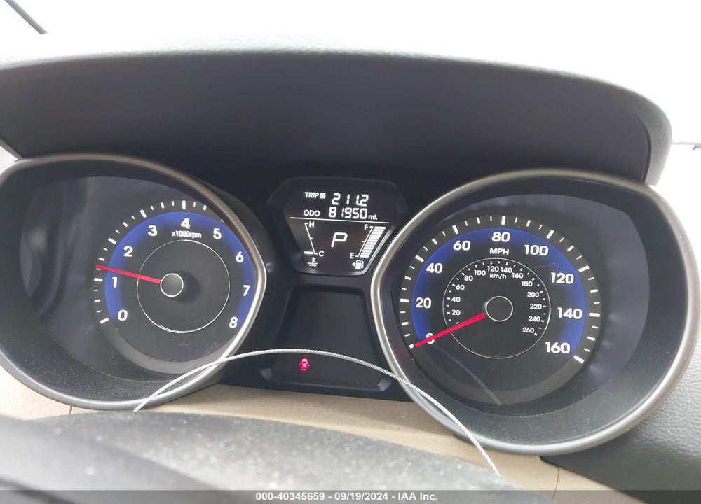 2012 HYUNDAI ELANTRA LIMITED VIN: 5NPDH4AE5CH116815