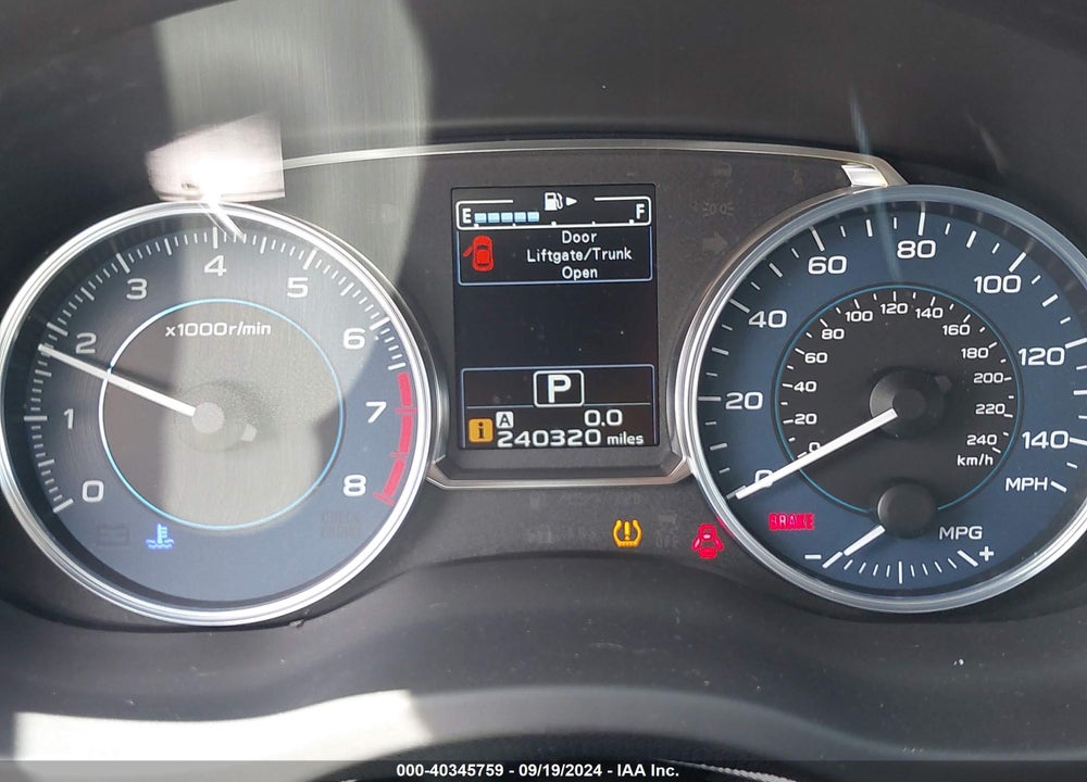 2016 SUBARU CROSSTREK 2.0I LIMITED VIN: JF2GPAKC9G8257808
