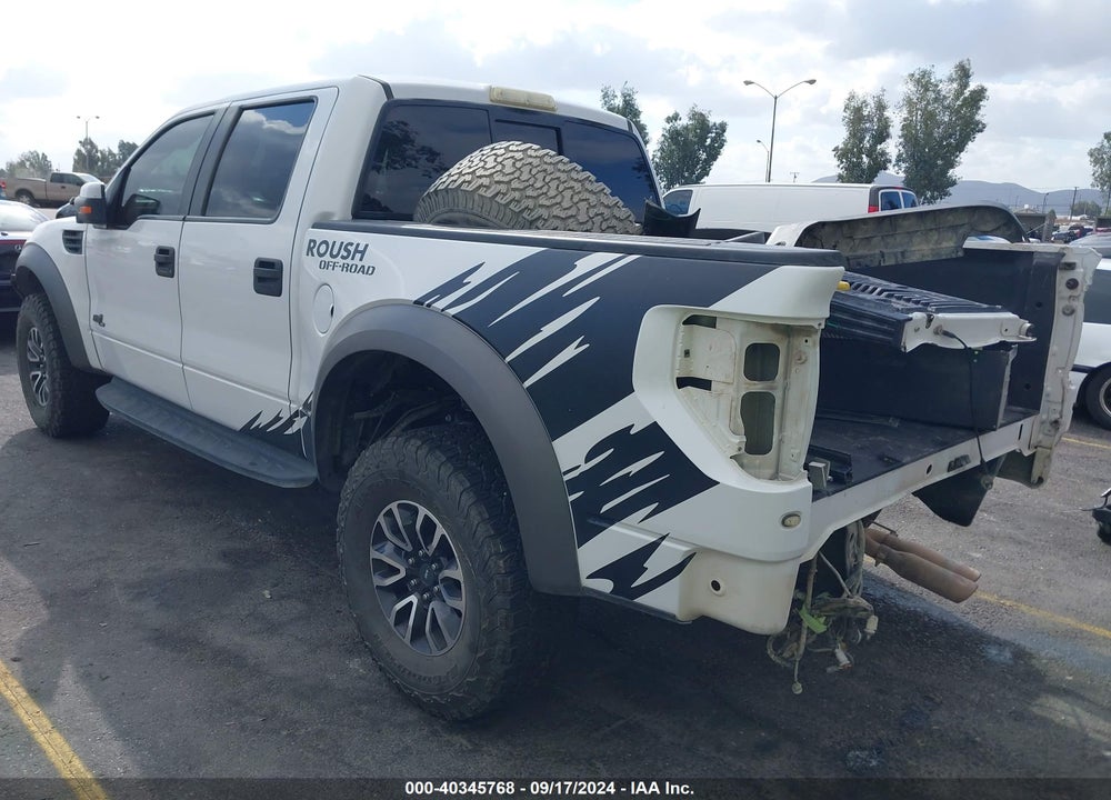 2013 FORD F-150 SVT RAPTOR VIN: 1FTFW1R69DFA22507