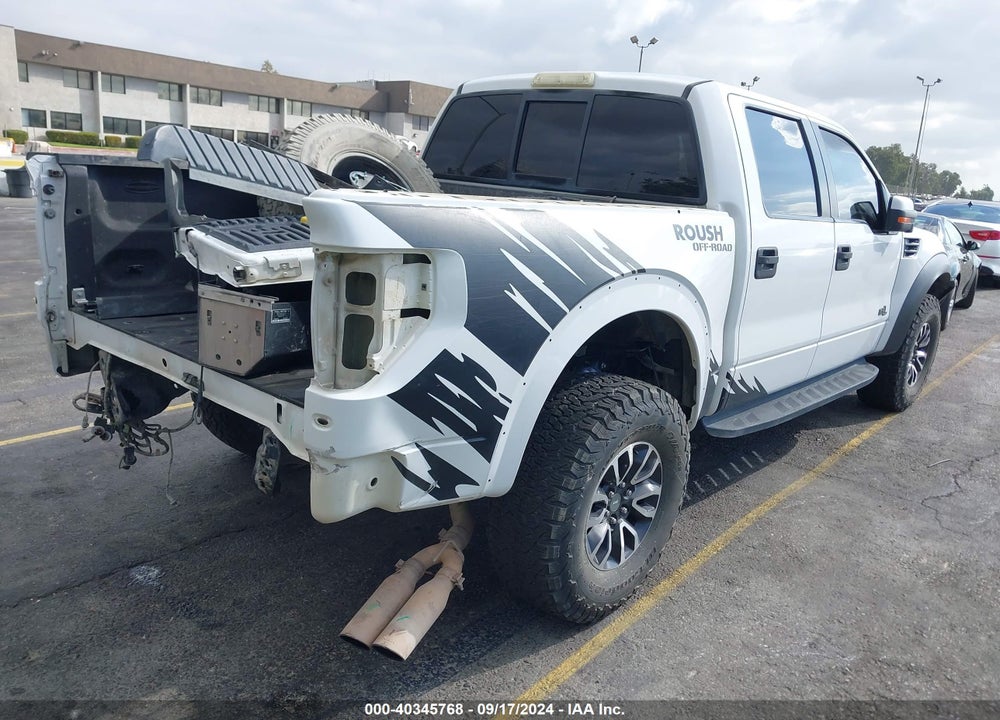 2013 FORD F-150 SVT RAPTOR VIN: 1FTFW1R69DFA22507