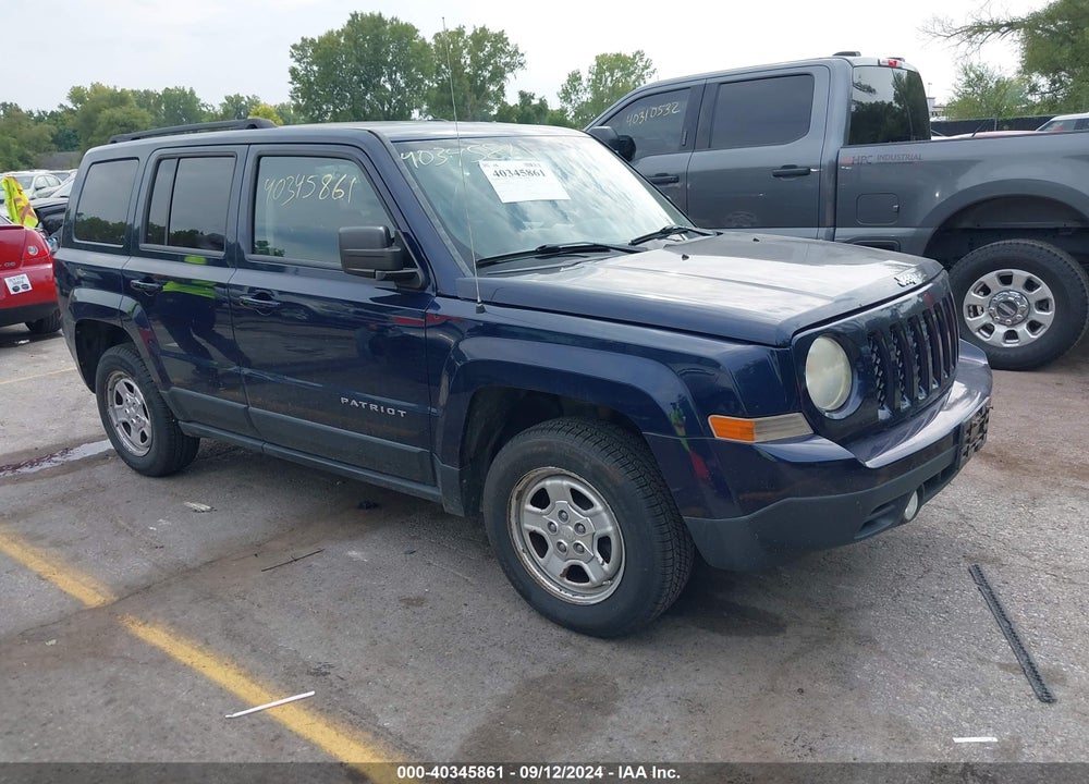 2012 JEEP PATRIOT SPORT VIN: 1C4NJRBB3CD613040