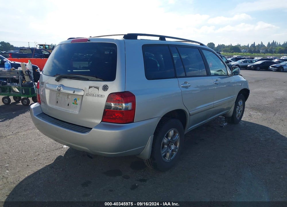 2005 TOYOTA HIGHLANDER V6 VIN: JTEEP21AX50118015