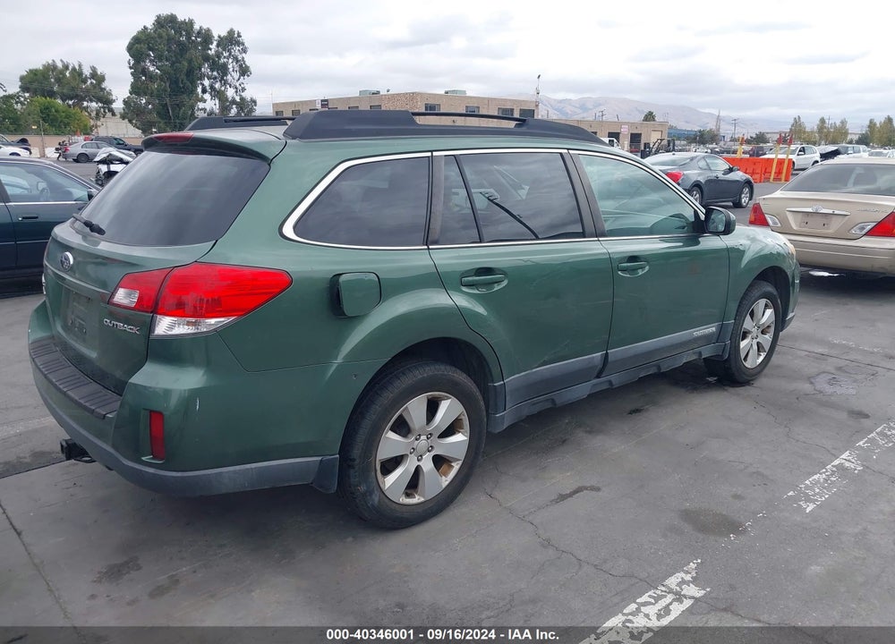 2010 SUBARU OUTBACK 2.5I LIMITED VIN: 4S4BRCKC1A3315232