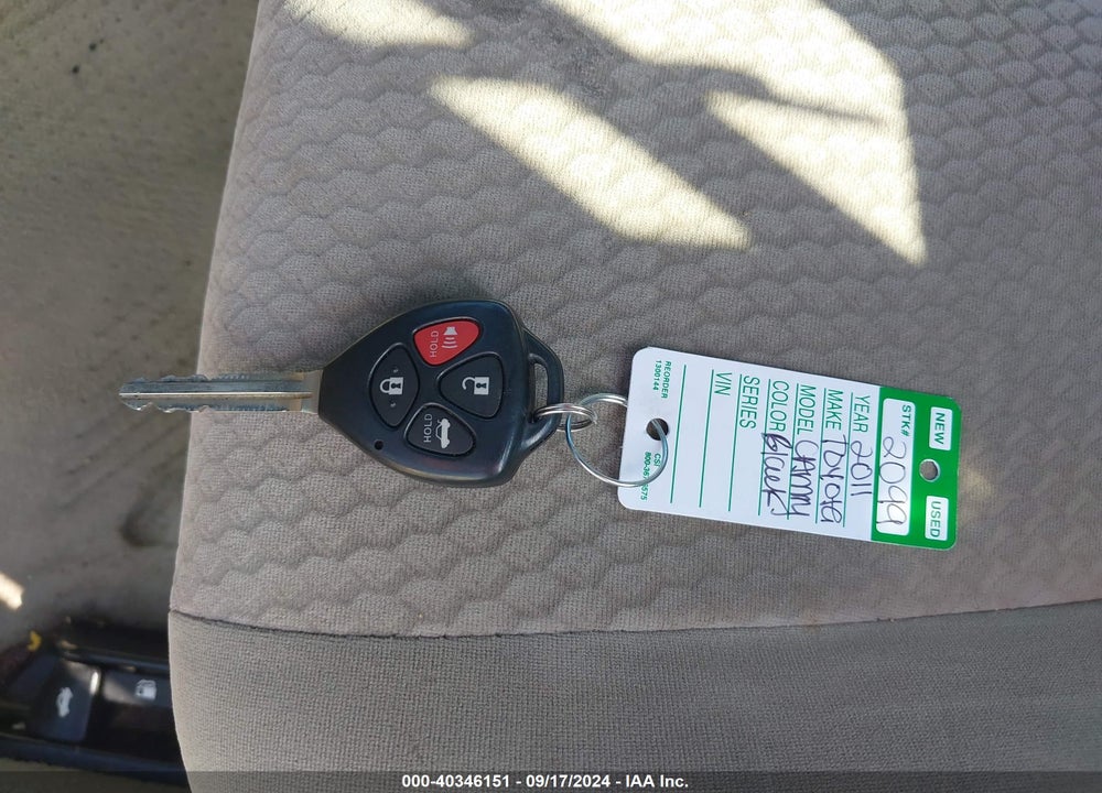 2011 TOYOTA CAMRY LE VIN: 4T4BF3EK0BR119697
