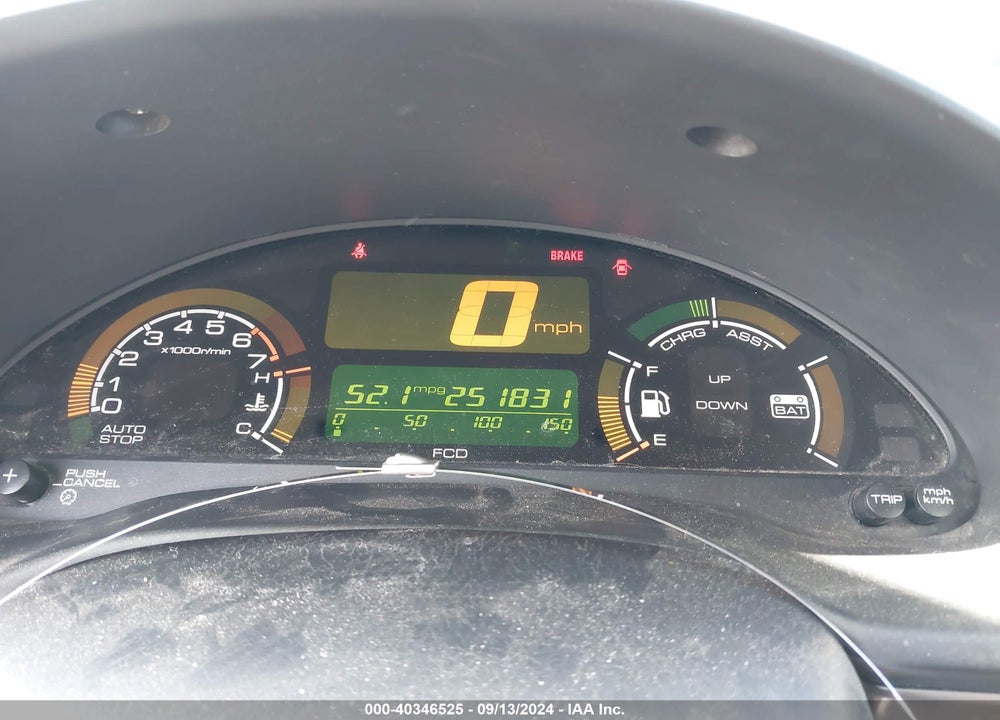 2000 HONDA INSIGHT VIN: JHMZE1376YT005025