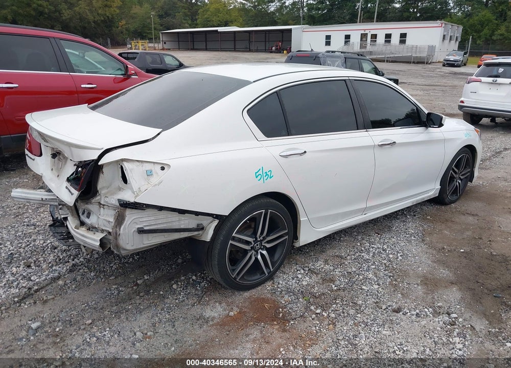 2017 HONDA ACCORD SPORT VIN: 1HGCR2F52HA272221