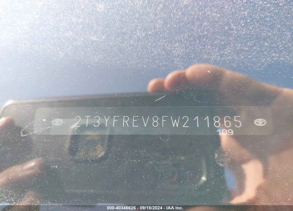 2015 TOYOTA RAV4 LIMITED VIN: 2T3YFREV8FW211865