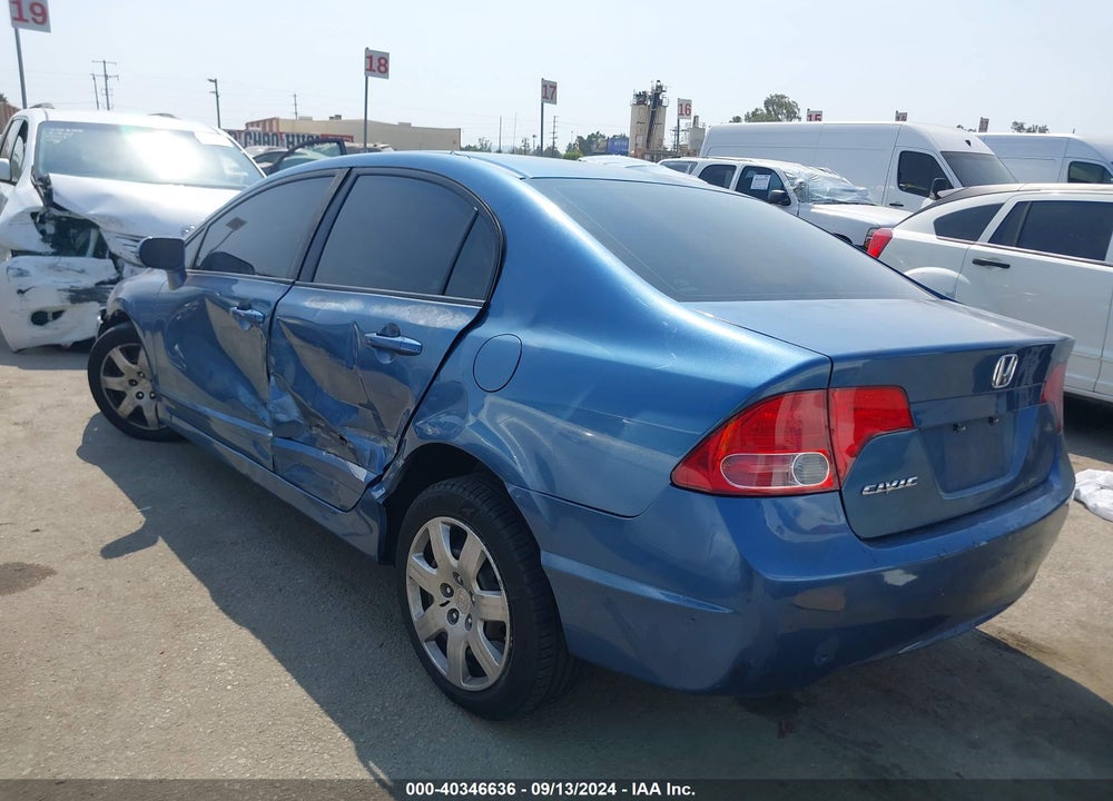 2008 HONDA CIVIC LX VIN: 2HGFA16578H525100