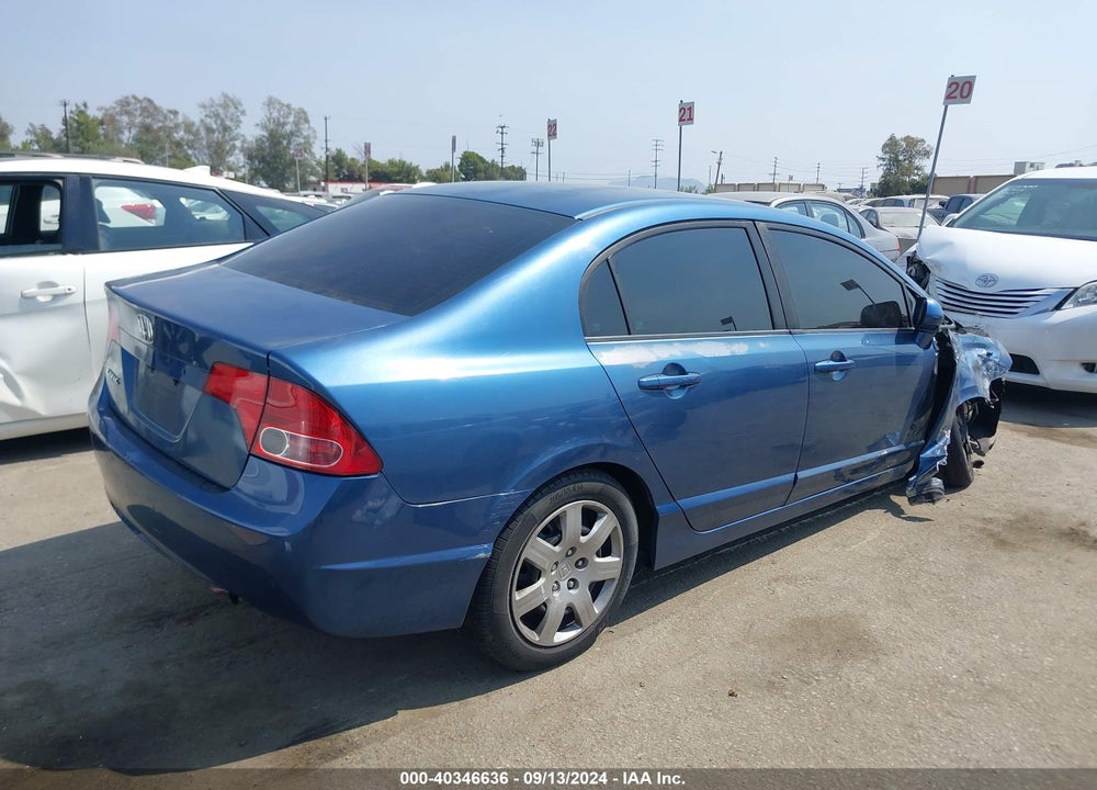 2008 HONDA CIVIC LX VIN: 2HGFA16578H525100