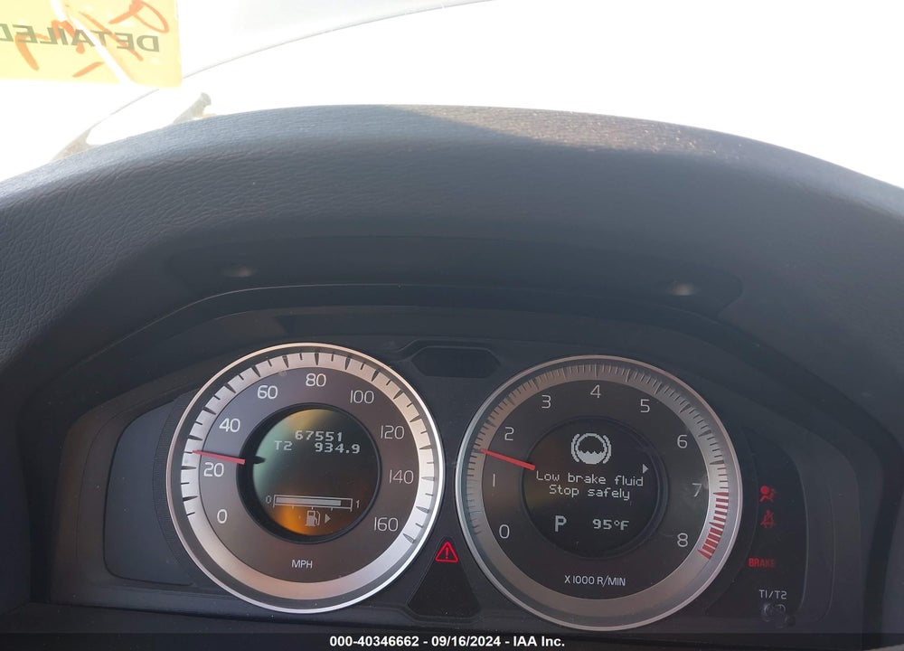 2013 VOLVO S60 T5 VIN: YV1612FH6D2176779